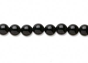 9155 - 10mm Black Onyx Stone Beads - 16" Strand 9155 - 10mm Black Onyx Stone Beads - 16" Strand