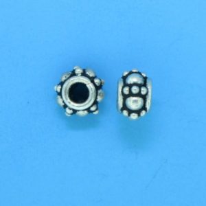 15005 - Bali Silver Spacer Bead 6x4mm 15005 - Bali Silver Spacer Bead 6x4mm