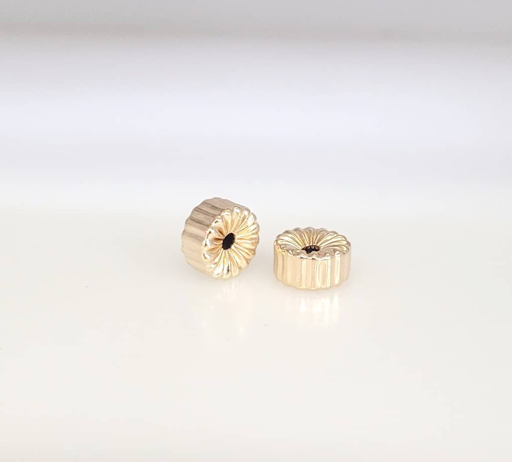 9×4.5mm Gold Filled Corrugated Flat Rondelle 9×4.5mm Gold Filled Corrugated Flat Rondelle