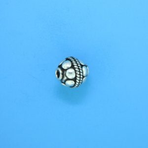 15022 - Bali Silver Bead 9x9mm 15022 - Bali Silver Bead 9x9mm