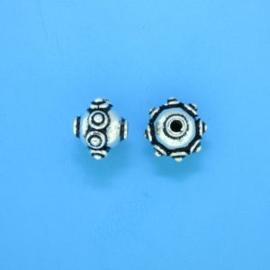 15035 - Bali Silver Bead 10x8.5mm 15035 - Bali Silver Bead 10x8.5mm