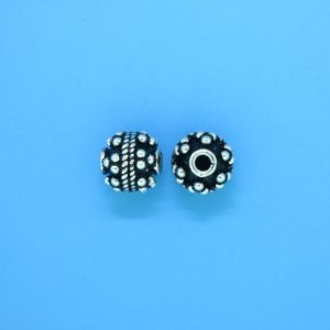 15037 - Bali Silver Bead 9x9mm 15037 - Bali Silver Bead 9x9mm