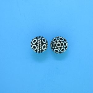 15038 - Bali Silver Bead 8x8mm 15038 - Bali Silver Bead 8x8mm