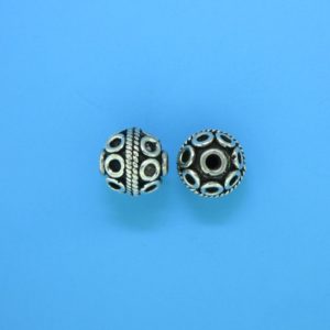 15039 - Bali Silver Round Bead 9x9mm 15039 - Bali Silver Round Bead 9x9mm