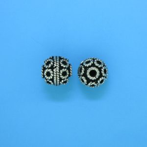 15040 - Bali Silver Round Bead 9x9mm 15040 - Bali Silver Round Bead 9x9mm