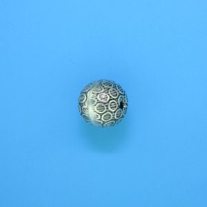 15042 - Bali Silver Round Bead 10x9.5mm 15042 - Bali Silver Round Bead 10x9.5mm