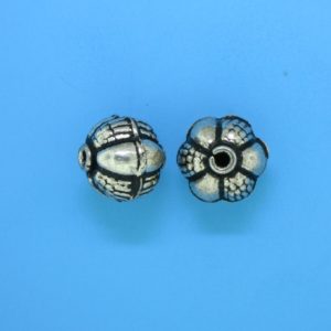 15050 - Bali Silver Round Bead 11x11.5mm 15050 - Bali Silver Round Bead 11x11.5mm