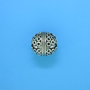 15056- Bali Silver Round Bead 12x12mm 15056- Bali Silver Round Bead 12x12mm