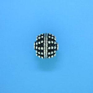 15057 - Bali Silver Round Bead 11x12.5mm 15057 - Bali Silver Round Bead 11x12.5mm
