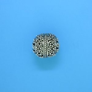 15059 - Bali Silver Round Bead 11x12.5mm 15059 - Bali Silver Round Bead 11x12.5mm