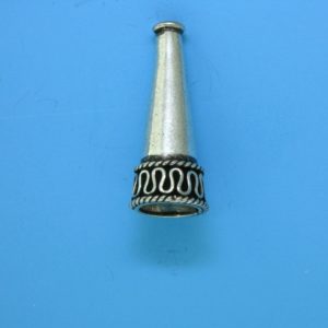 15078 - Bali Silver Cone 25x11mm 15078 - Bali Silver Cone 25x11mm