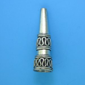 15079 - Bali Silver Cone 32x10mm 15079 - Bali Silver Cone 32x10mm