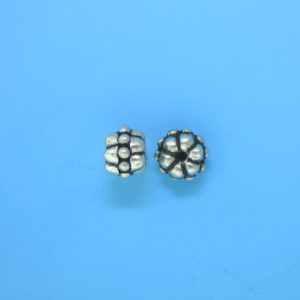 15086 - Bali Silver Bead 8x5.5mm 15086 - Bali Silver Bead 8x5.5mm