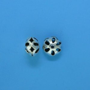 15087 - Bali Silver Bead 8x4mm 15087 - Bali Silver Bead 8x4mm