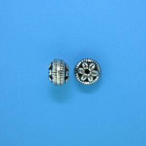 15088 - Bali Silver Bead 6x8mm 15088 - Bali Silver Bead 6x8mm