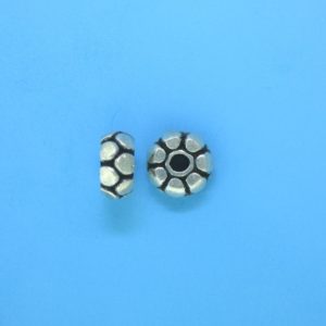 15090 - Bali Silver Bead 9x4.5mm 15090 - Bali Silver Bead 9x4.5mm
