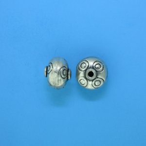 15091 - Bali Silver Bead 9x8mm 15091 - Bali Silver Bead 9x8mm