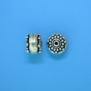 15097 - Bali Silver Bead 11x7mm 15097 - Bali Silver Bead 11x7mm