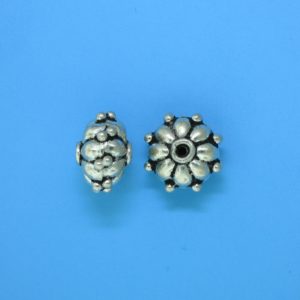 15098 - Bali Silver Bead 11x8mm 15098 - Bali Silver Bead 11x8mm