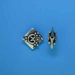15116 - Bali Silver Bead 9x9mm 15116 - Bali Silver Bead 9x9mm