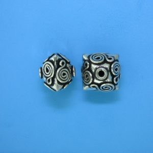 15132 - Bali Silver Bead 13x12x12mm 15132 - Bali Silver Bead 13x12x12mm