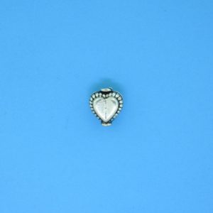 15135 - Bali Silver Heart Shape Bead 7x7mm 15135 - Bali Silver Heart Shape Bead 7x7mm