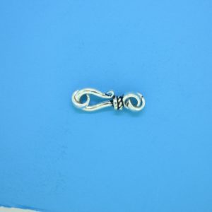15607 - Bali Silver Clasp 19x6mm 15607 - Bali Silver Clasp 19x6mm