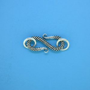 15606 - Bali Silver Clasp 28x8mm 15606 - Bali Silver Clasp 28x8mm