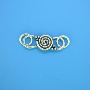 15617 - Bali Silver Clasp 32x9mm