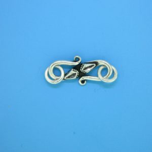 15619 - Bali Silver Clasp 27x7mm
