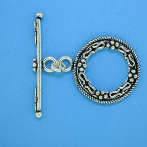 15640 - Bali Silver Round Clasp