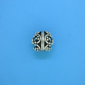 15459 - Bali Silver Round Bead 12x12mm 15459 - Bali Silver Round Bead 12x12mm