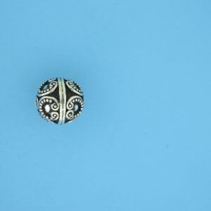 15460 - Bali Silver Round Bead 10x10mm 15460 - Bali Silver Round Bead 10x10mm