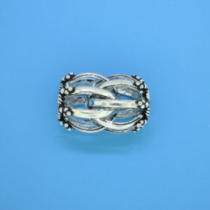 15464 - Bali Silver Round Fancy Bead 15x14mm 15464 - Bali Silver Round Fancy Bead 15x14mm