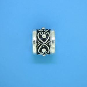 15468 - Bali Silver Cylindrical Bead 14x12mm 15468 - Bali Silver Cylindrical Bead 14x12mm