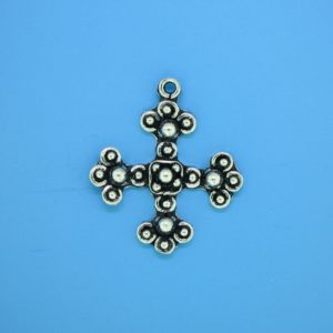 15470 - Bali Silver Cross 26x23mm