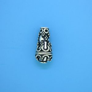 15472 - Bali Silver Tear Drop 19x9mm 15472 - Bali Silver Tear Drop 19x9mm