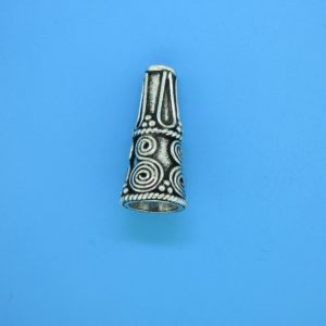 15474 - Bali Silver Cone 21x10mm 15474 - Bali Silver Cone 21x10mm