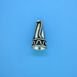 15475 - Bali Silver Cone 18x9.5mm 15475 - Bali Silver Cone 18x9.5mm