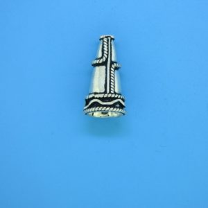 15476 - Bali Silver Cone 18x10mm 15476 - Bali Silver Cone 18x10mm