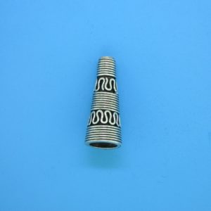 15477 - Bali Silver Cone 21x9mm 15477 - Bali Silver Cone 21x9mm