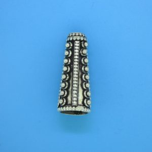 15478 - Bali Silver Cone 26x10mm 15478 - Bali Silver Cone 26x10mm