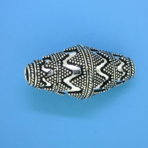 15489 - Bali Silver Bead 36x18mm 15489 - Bali Silver Bead 36x18mm