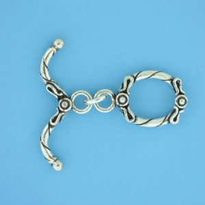 15717 - Bali Silver Toggle Clasp 15717 - Bali Silver Toggle Clasp