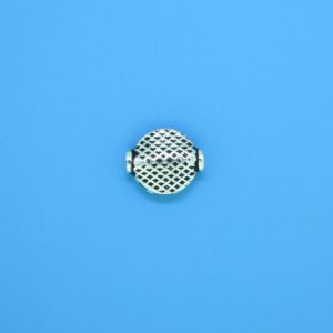 15155 - Bali Silver Flat Bead 8x10mm 15155 - Bali Silver Flat Bead 8x10mm