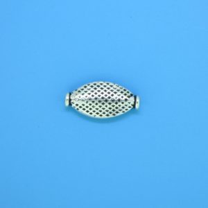 15156 - Bali Silver Flat Bead 15x7mm 15156 - Bali Silver Flat Bead 15x7mm