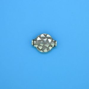 15157 - Bali Silver Flat Bead 13x9.5mm 15157 - Bali Silver Flat Bead 13x9.5mm