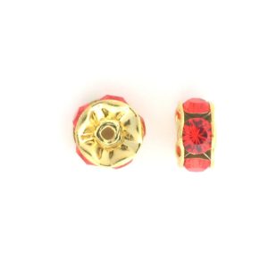 3606 - 6mm Swarovski Rhinestone Gold Plated Rondelle - Hyacinth 3606 - 6mm Swarovski Rhinestone Gold Plated Rondelle - Hyacinth