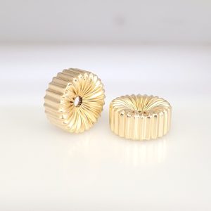 20x10mm Gold Filled Corrugated Flat Rondelle