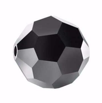 5000 - 6mm Swarovski Round Crystal Bead - Jet Hematite 2x 5000 - 6mm Swarovski Round Crystal Bead - Jet Hematite 2x